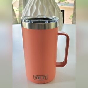 YETI Coral 24 Oz Rambler Mug